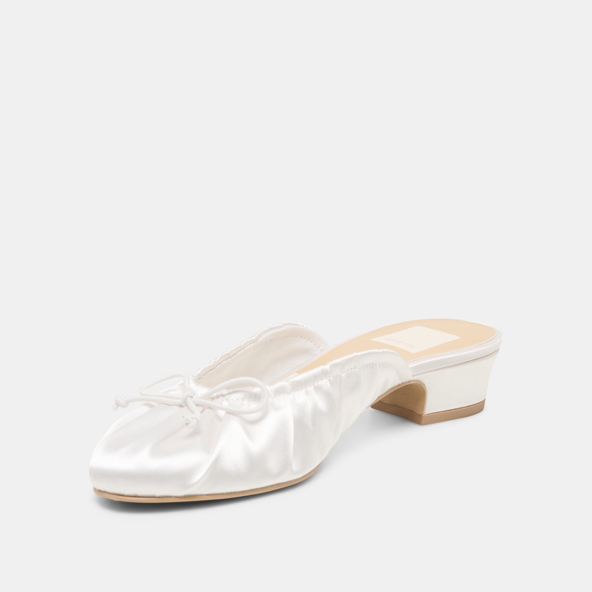ARDENA SATIN HEELS TRUE WHITE SATIN - view 4