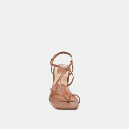 AYLEE WEDGES COGNAC LEATHER