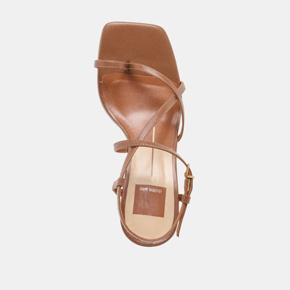 AYLEE WEDGES COGNAC LEATHER