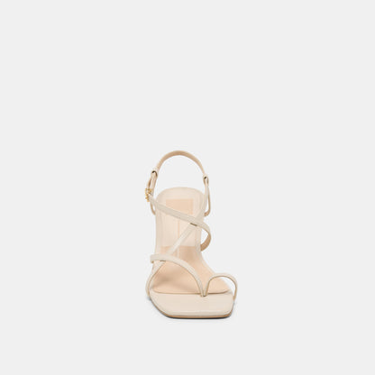AYLEE WEDGES CREAM LEATHER