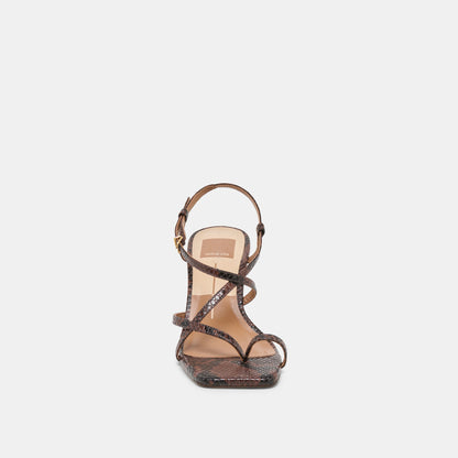 AYLEE WEDGES JAVA EMBOSSED LEATHER