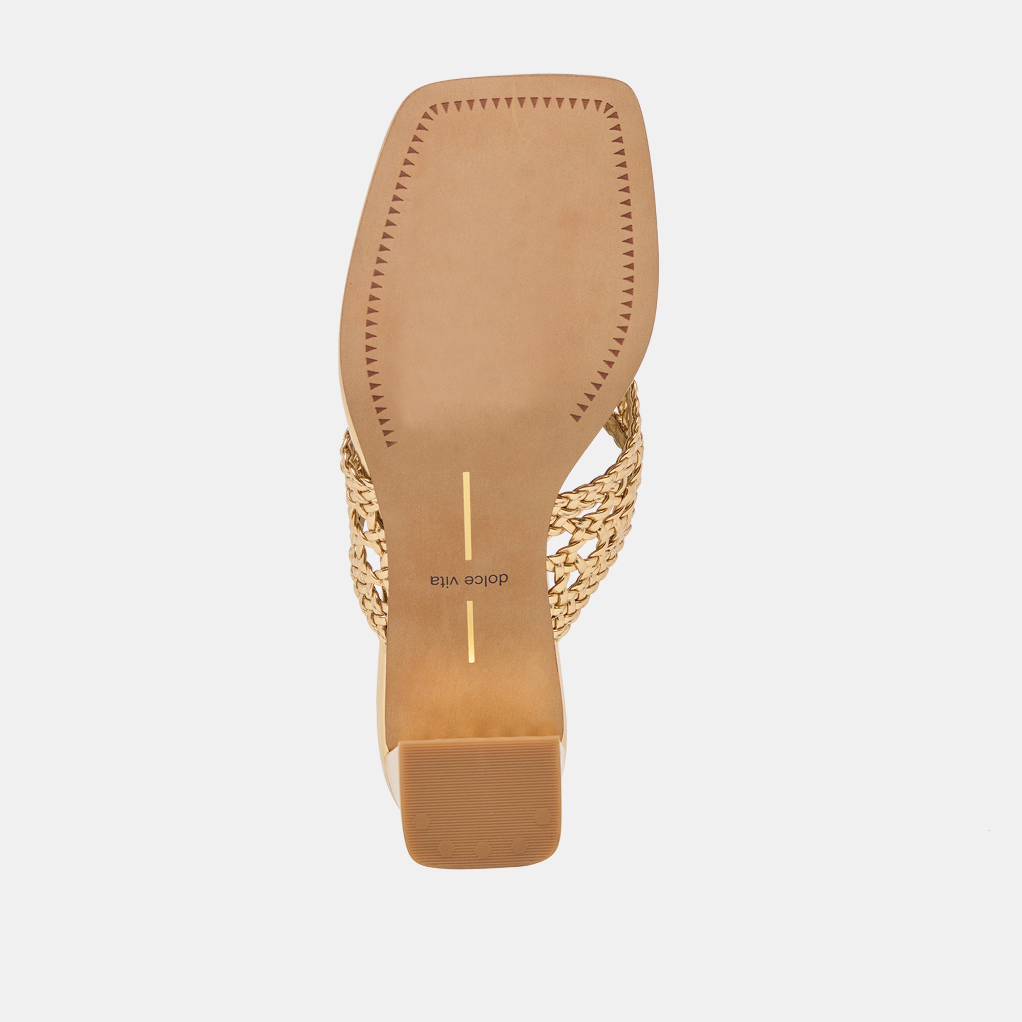 BARLO HEELS GOLD WOVEN STELLA