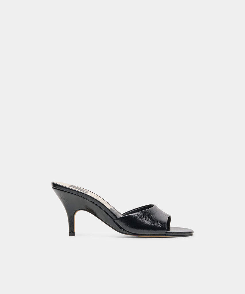 BELEN HEELS BLACK LEATHER