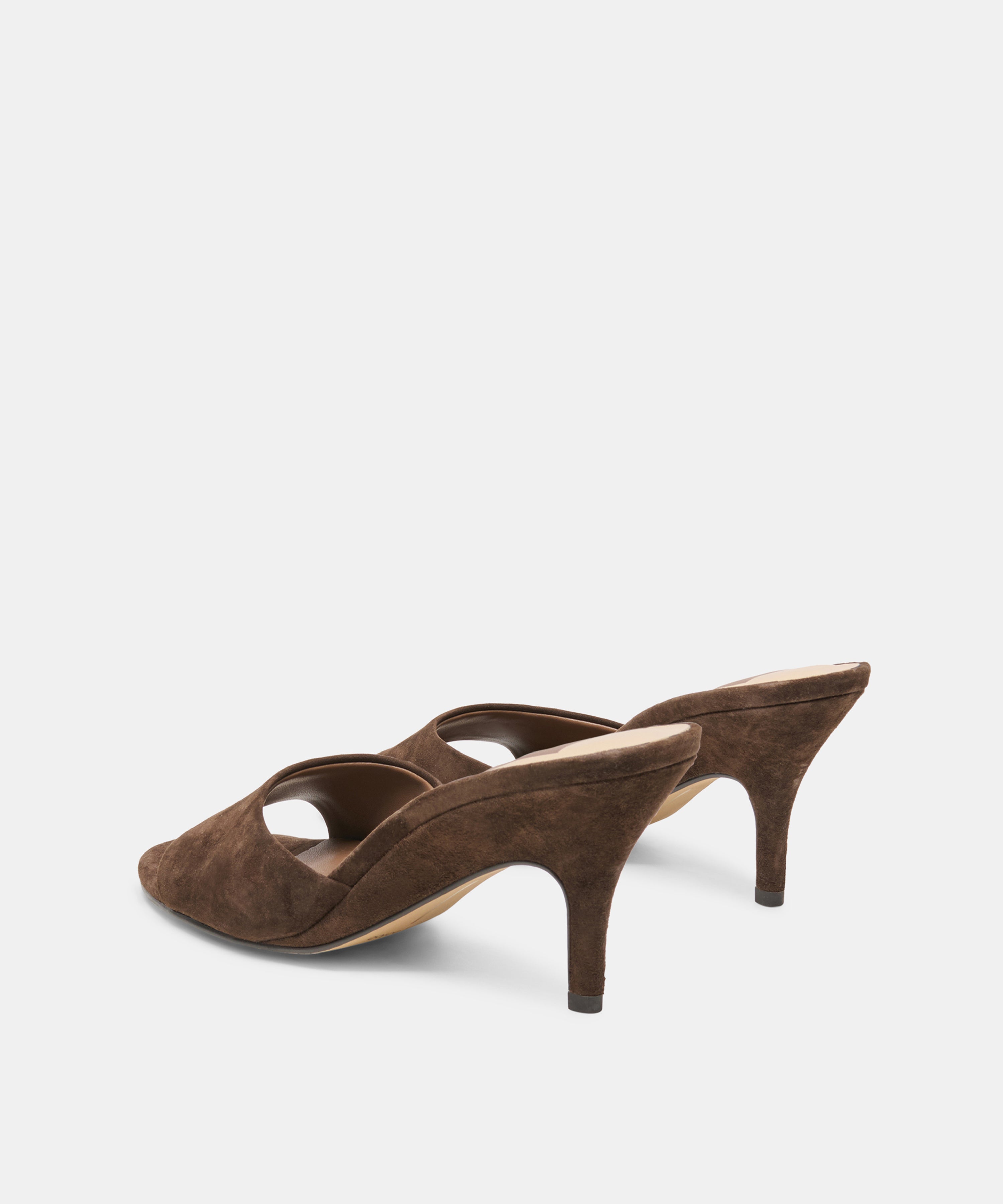 BELEN HEELS DK BROWN SUEDE - view 4