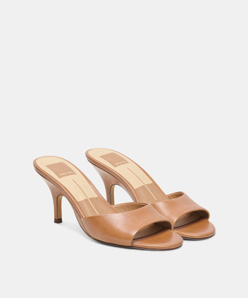 BELEN HEELS TAN LEATHER