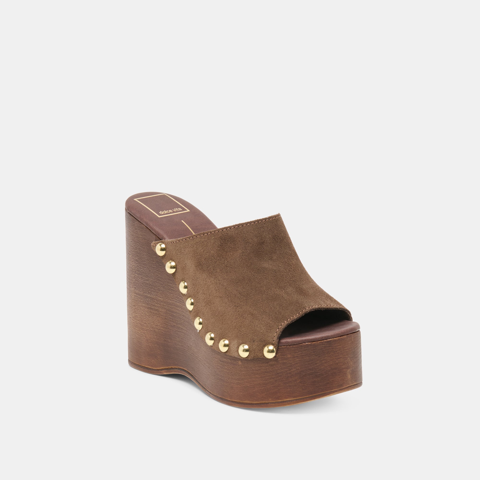BIRK WEDGES DK BROWN SUEDE - view 2
