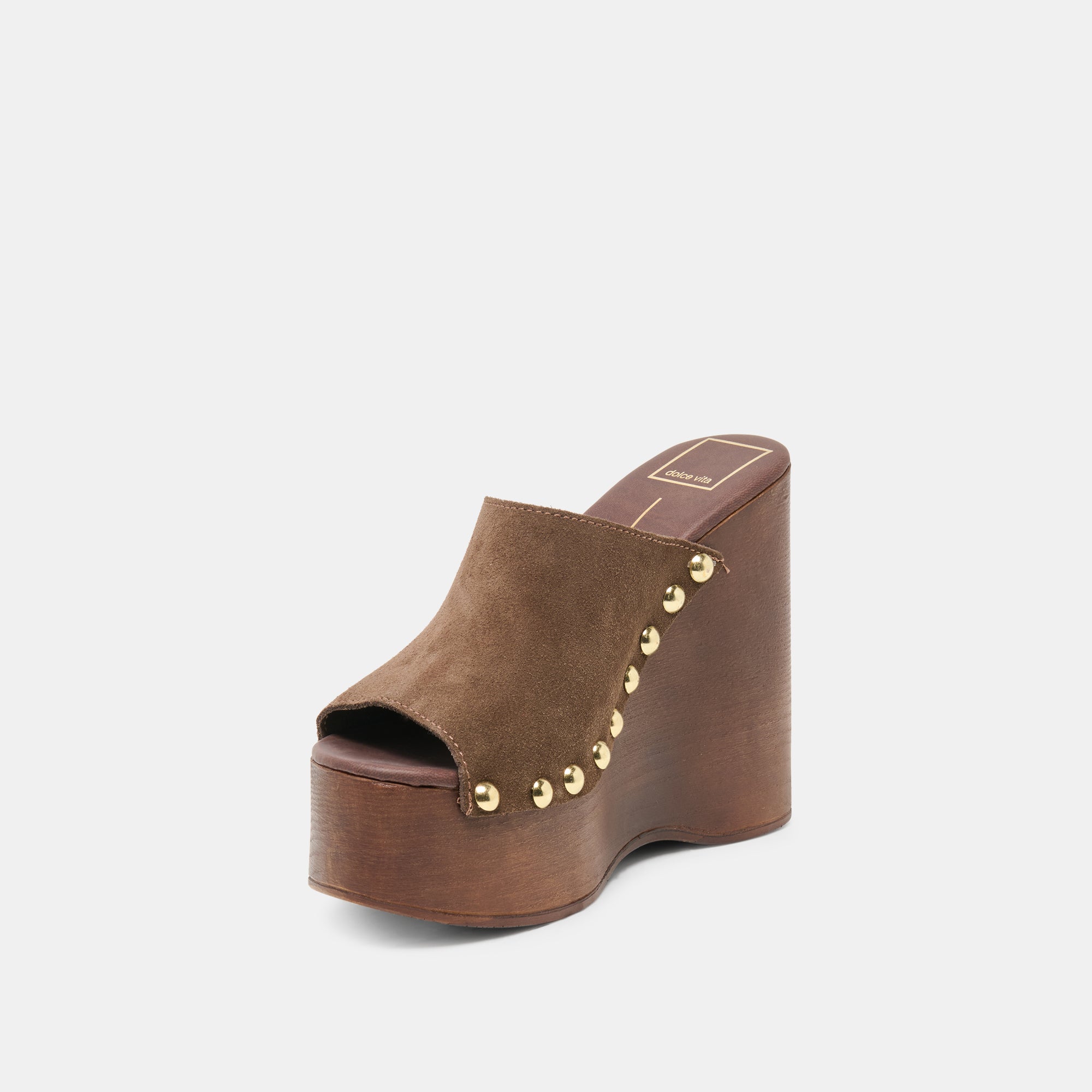 BIRK WEDGES DK BROWN SUEDE - view 4