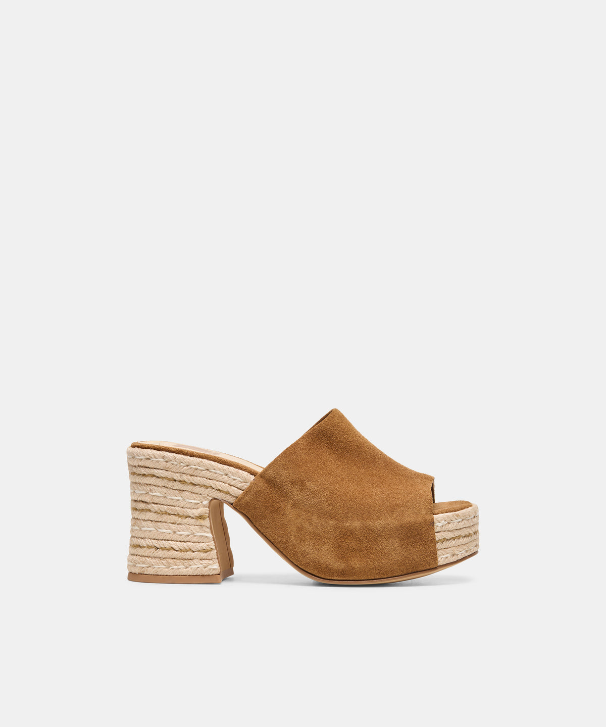 BOHDI ESPADRILLE Lt Brown Suede Platform Heels | Dolce Vita