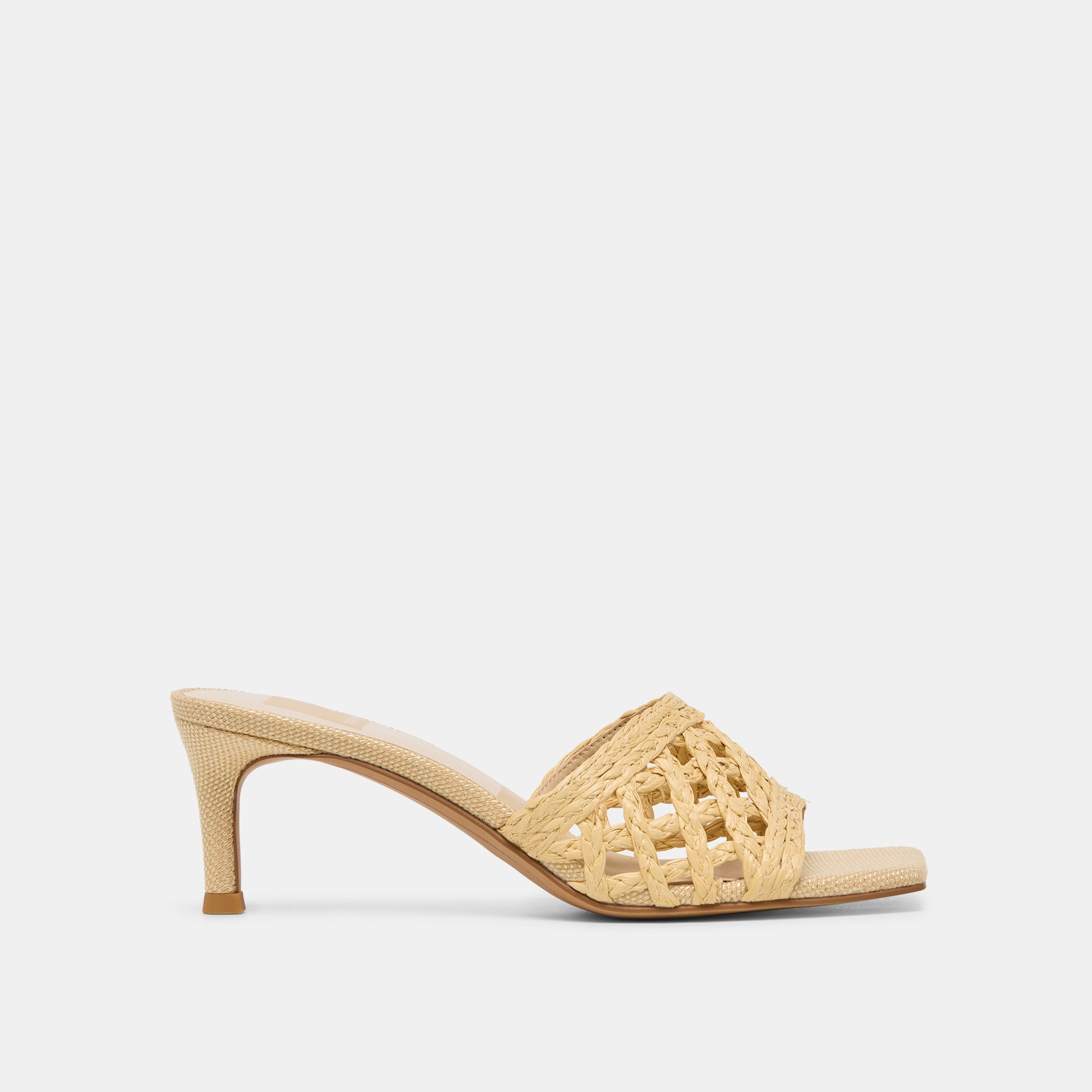 Bowen Lt Natural Raffia Heels | Dolce Vita