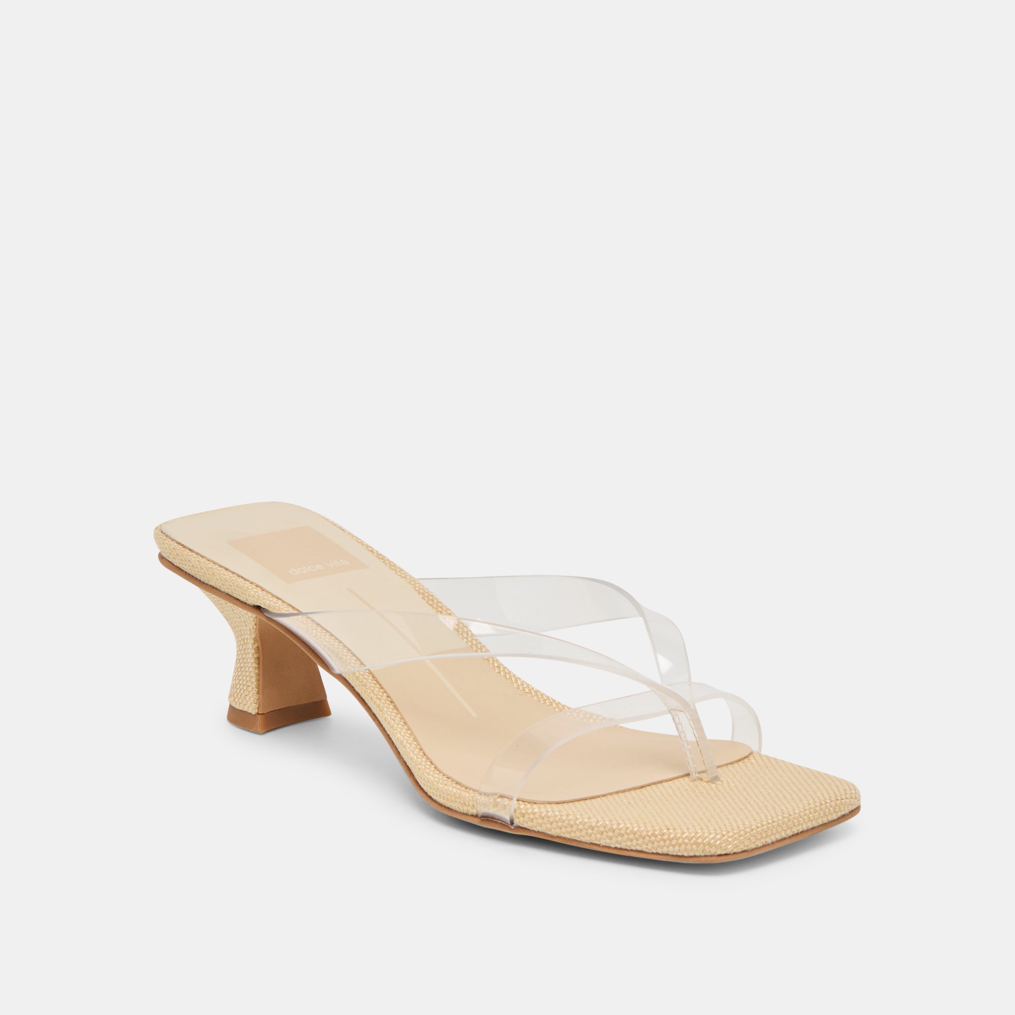 BREVEL VINYL HEELS CRYSTAL JELLY