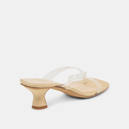 BREVEL VINYL HEELS CRYSTAL JELLY