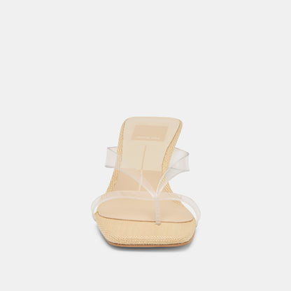 BREVEL VINYL HEELS CRYSTAL JELLY