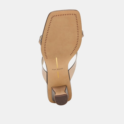 BREVEL VINYL HEELS DK BROWN JELLY