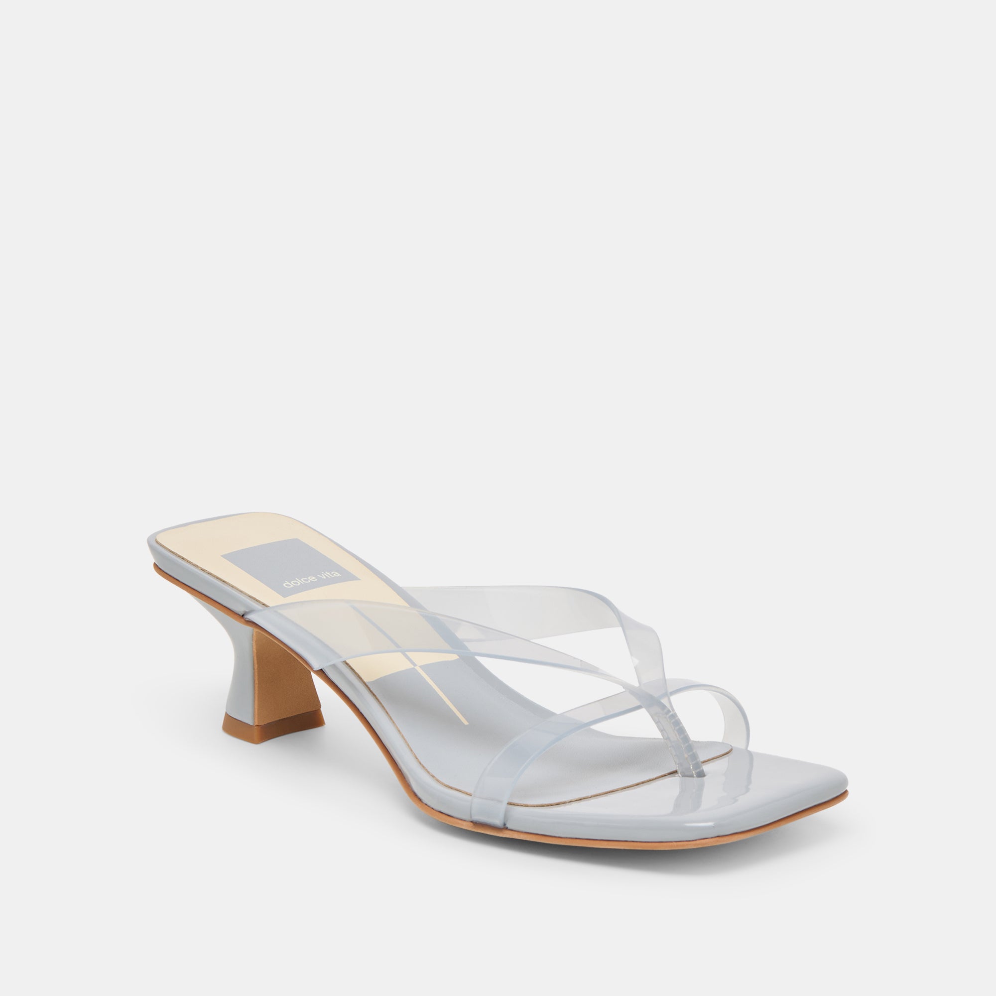 BREVEL VINYL HEELS DUSTY BLUE JELLY