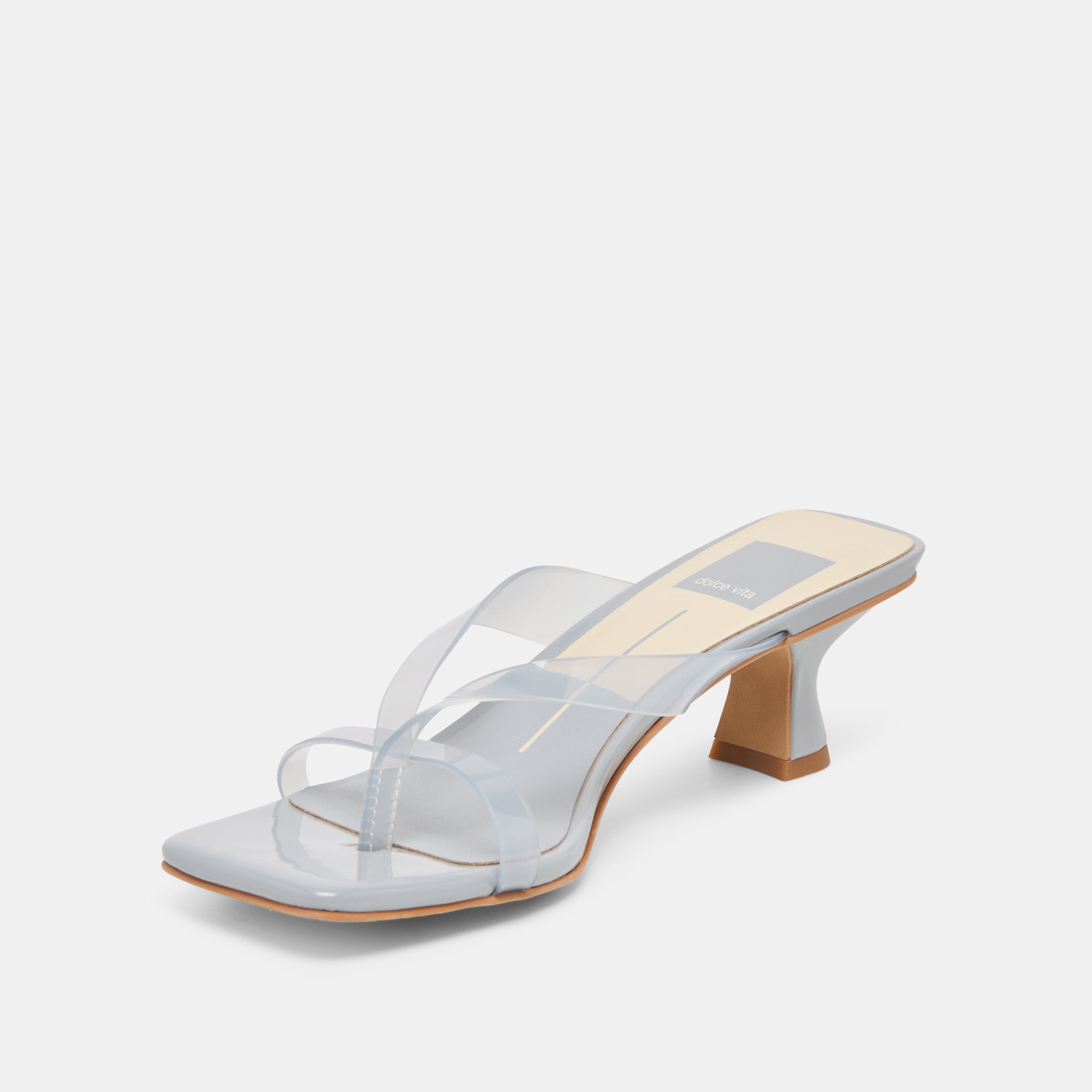 BREVEL VINYL HEELS DUSTY BLUE JELLY