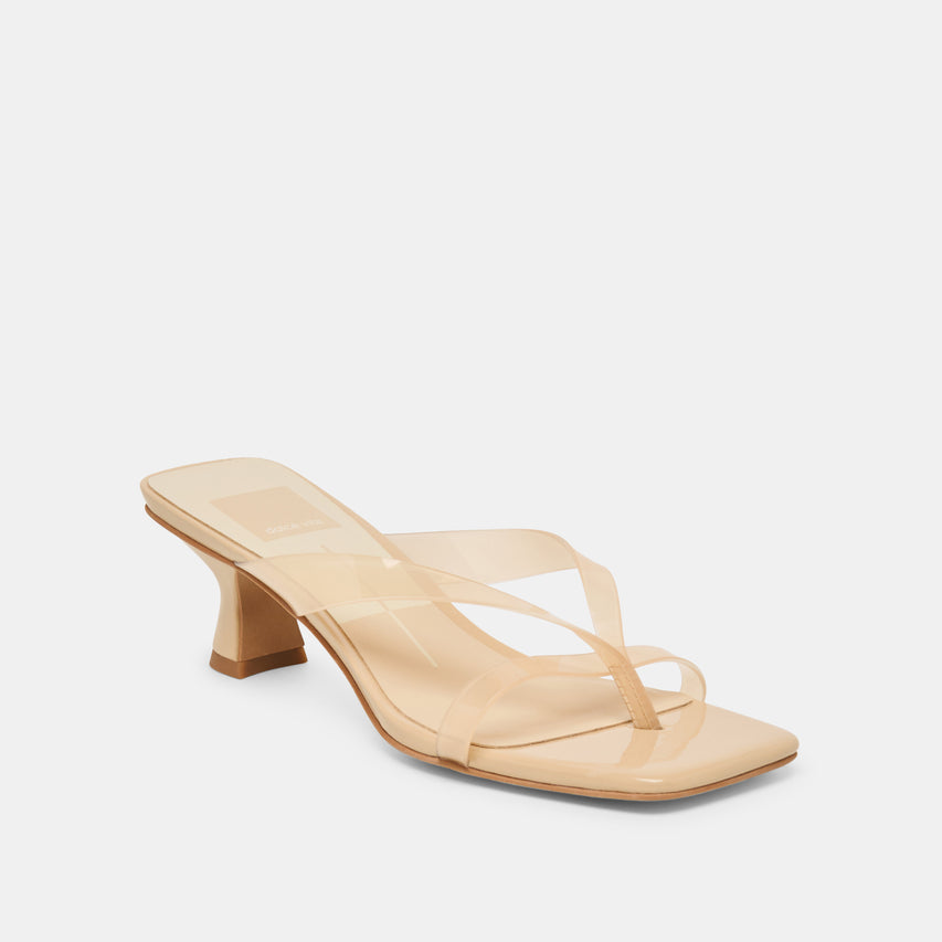 BREVEL VINYL WIDE HEELS PRALINE JELLY