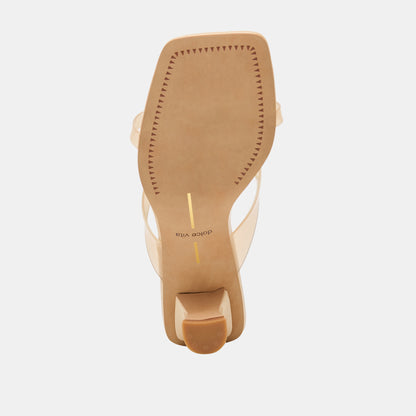 BREVEL VINYL HEELS PRALINE JELLY