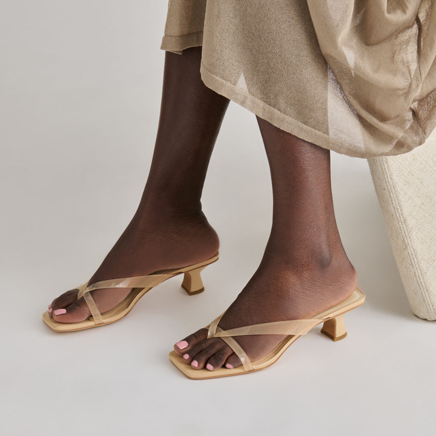 BREVEL VINYL HEELS PRALINE JELLY