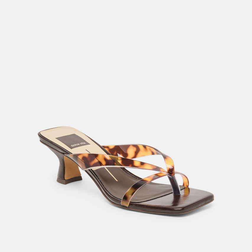 BREVEL VINYL HEELS TORTOISE JELLY