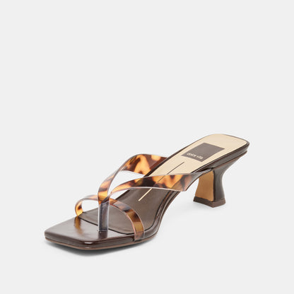 BREVEL VINYL HEELS TORTOISE JELLY