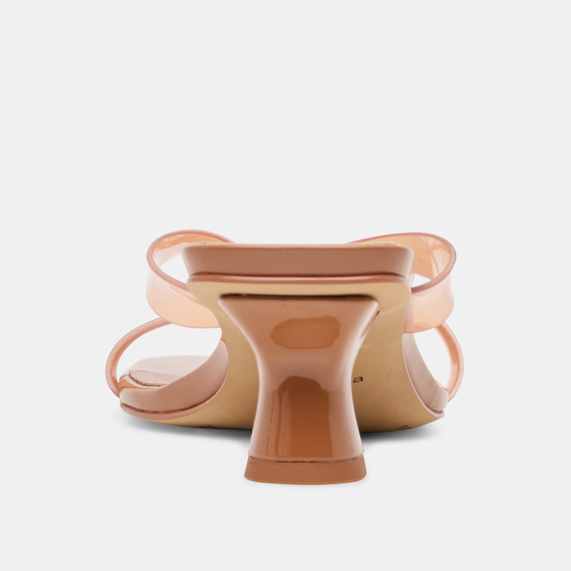 BREVEL VINYL WIDE HEELS WHISKEY JELLY