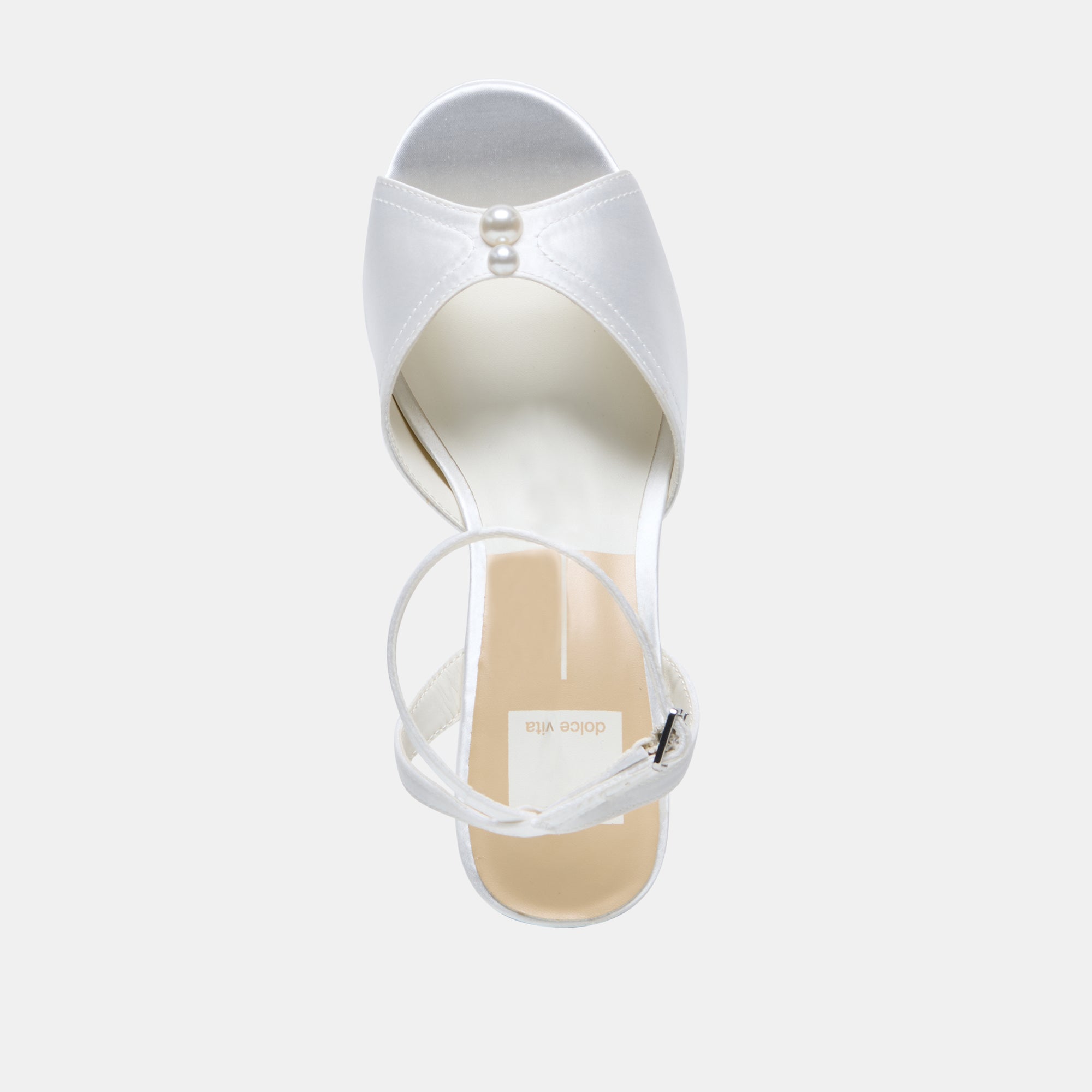 BRYLA HEELS WHITE SATIN
