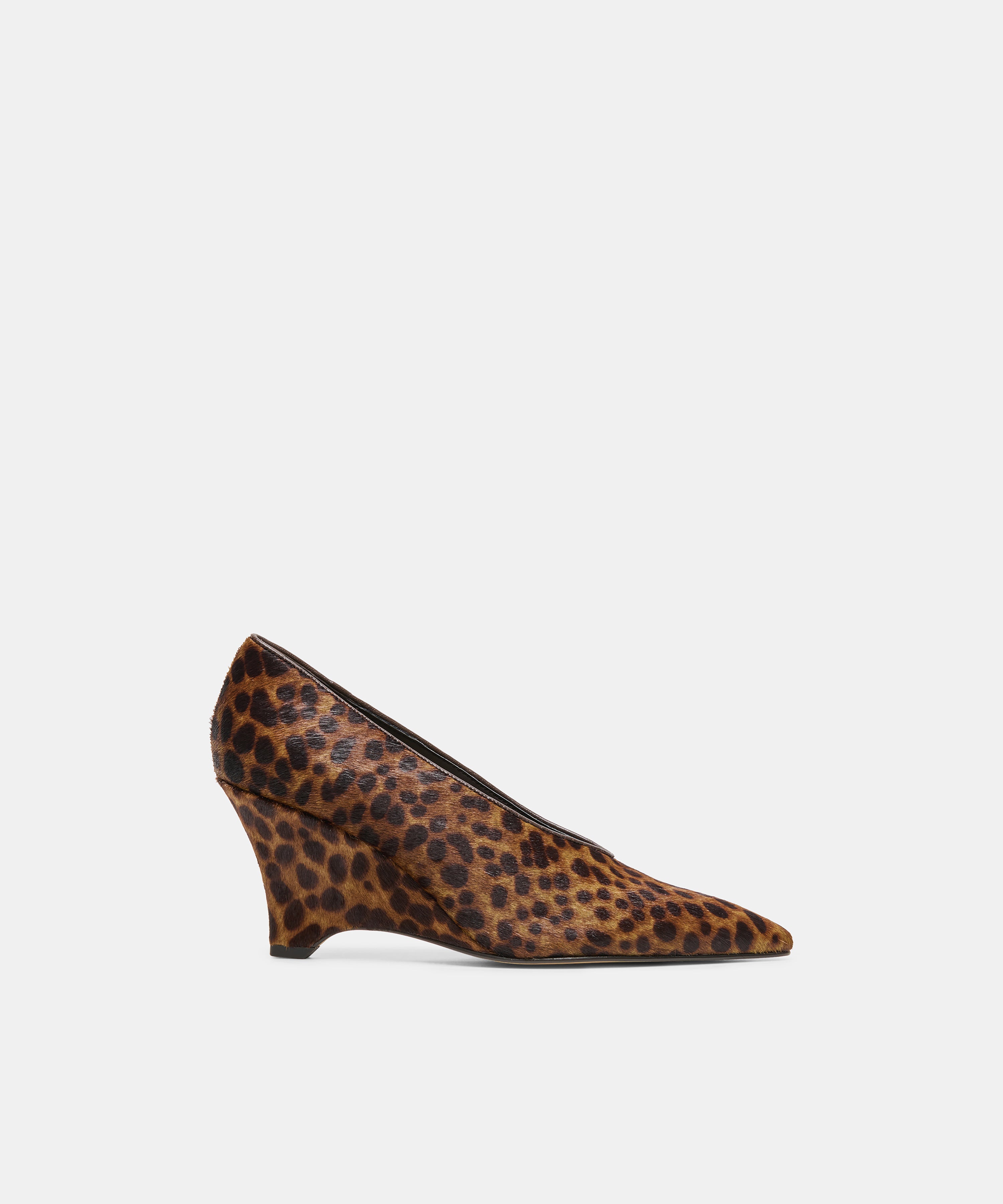 CAMERO WEDGES DK LEOPARD CALF HAIR