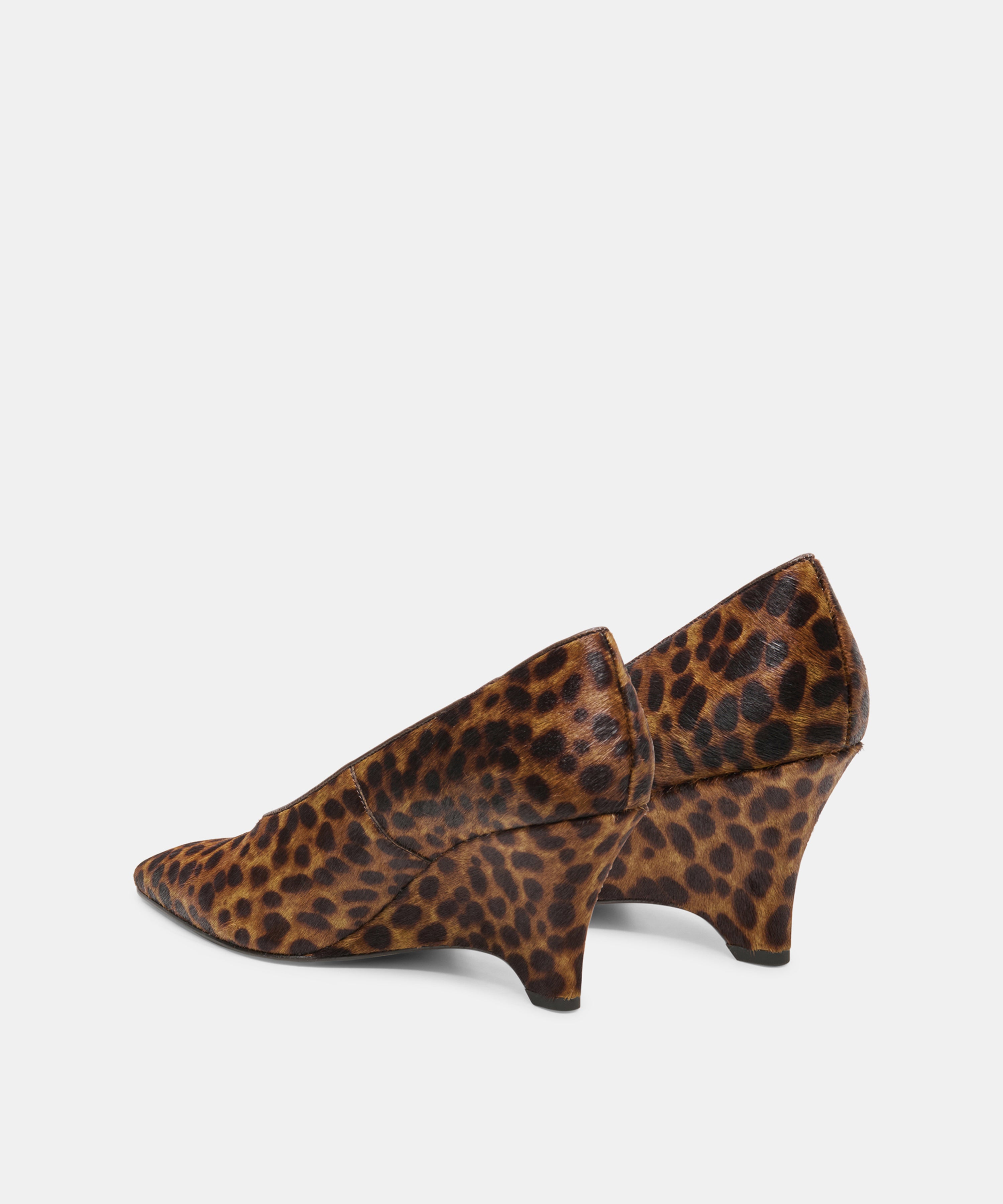 CAMERO WEDGES DK LEOPARD CALF HAIR - view 4