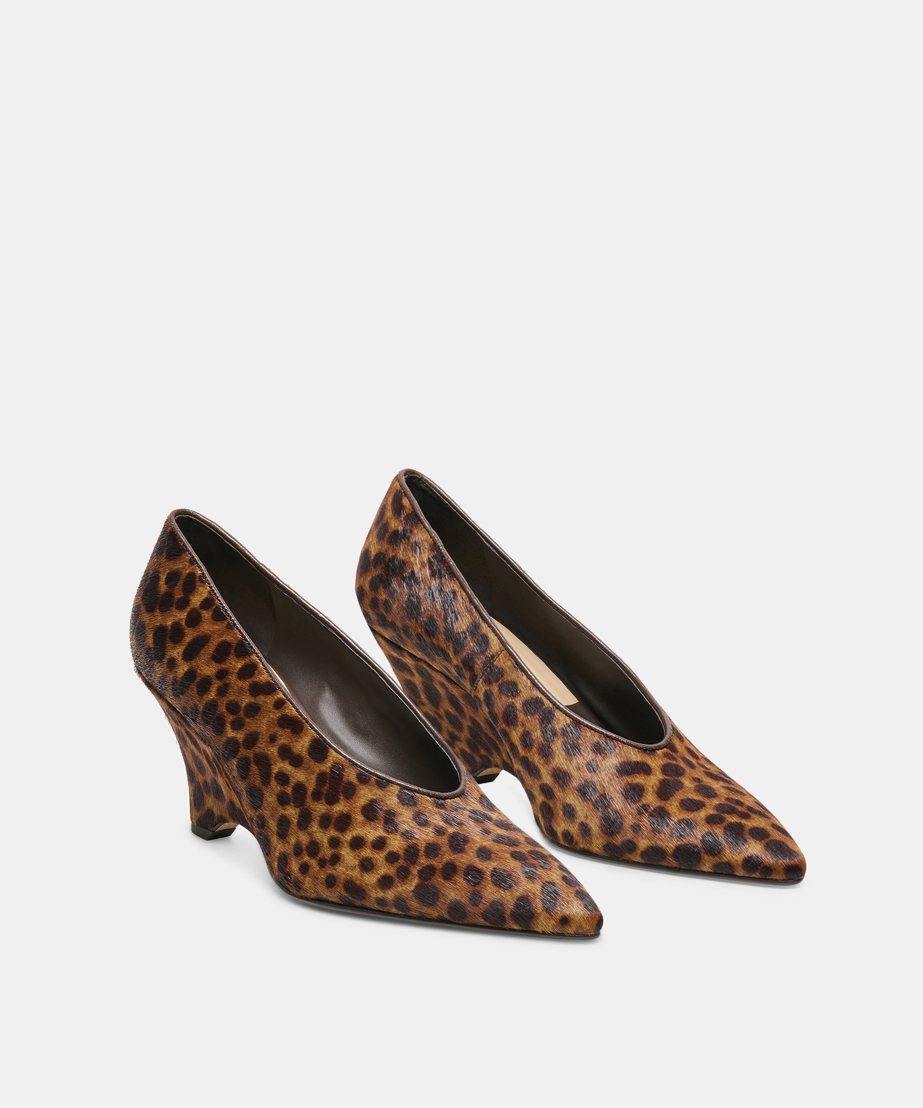 CAMERO WEDGES DK LEOPARD CALF HAIR - view 2
