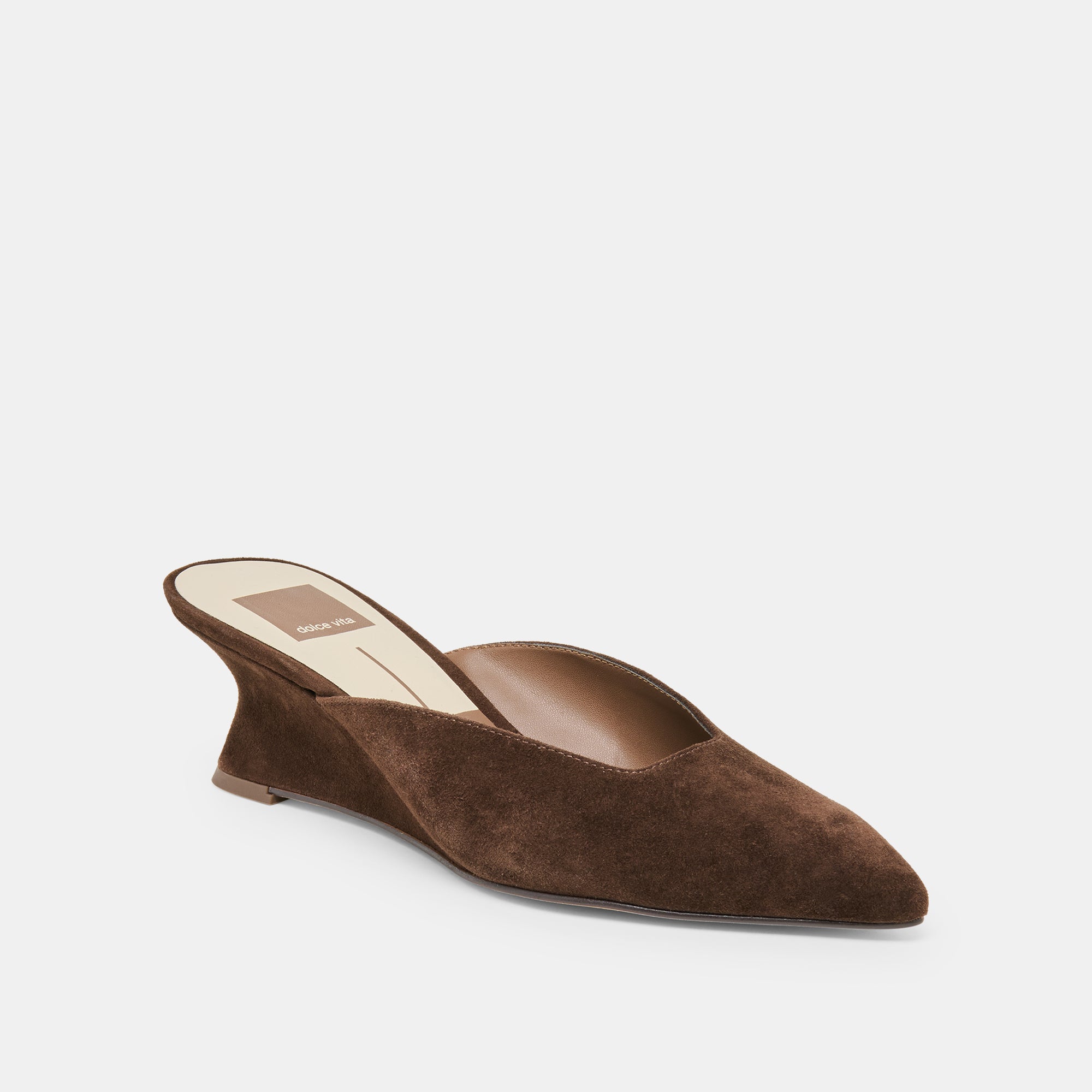 CAMY MULES DK BROWN SUEDE - view 2