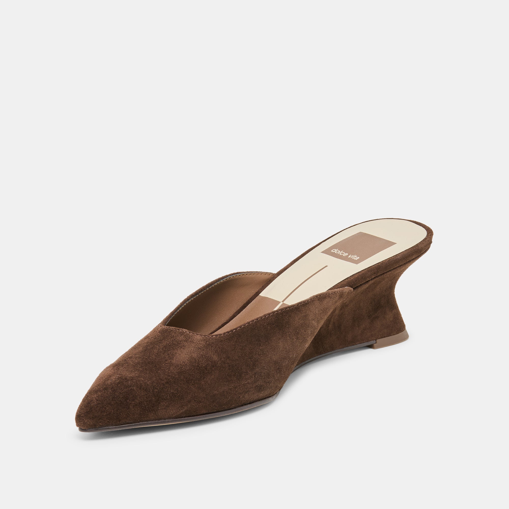 CAMY MULES DK BROWN SUEDE - view 4