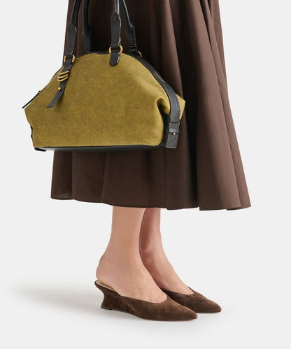 CAMY MULES DK BROWN SUEDE
