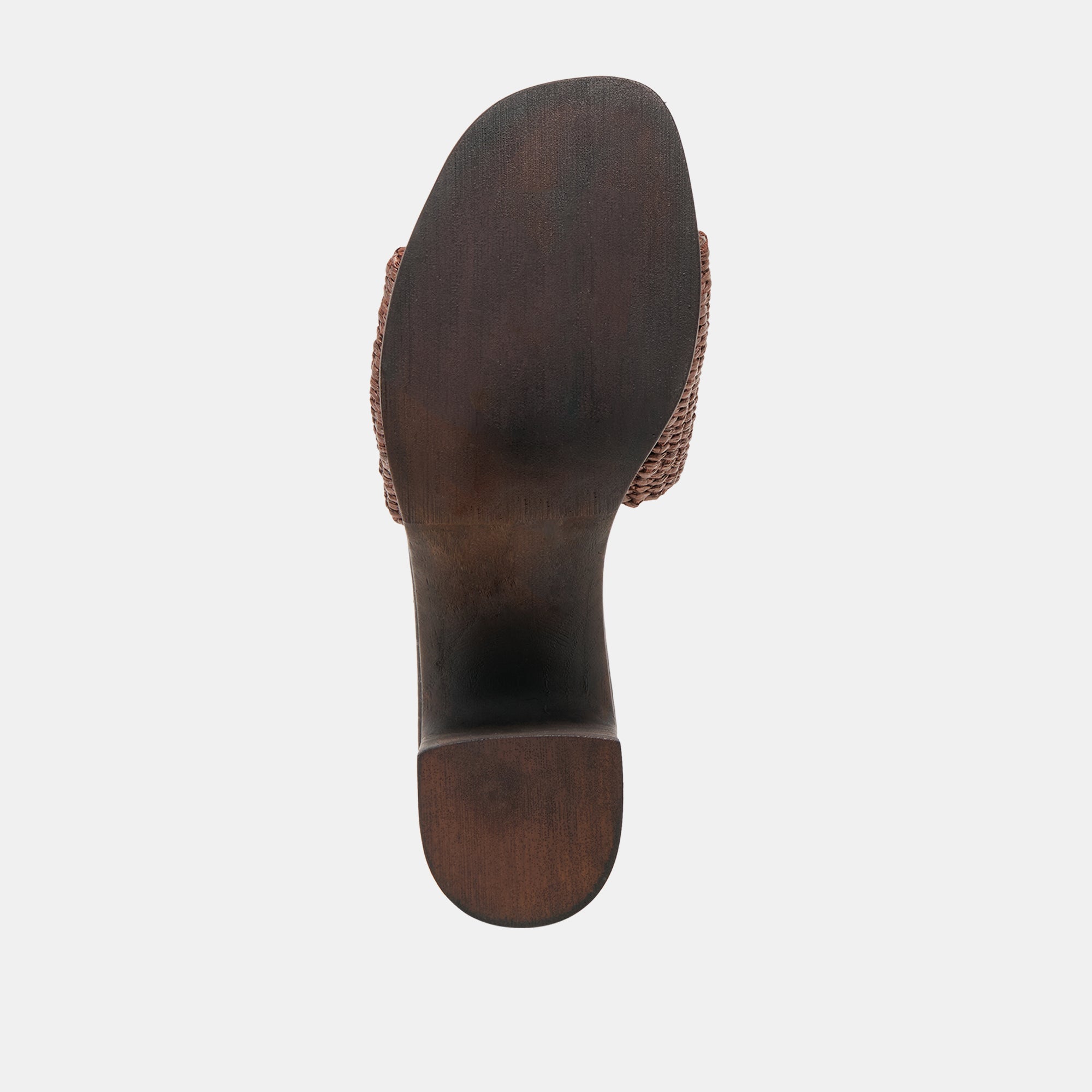 CELEST HEELS CHOCOLATE RAFFIA