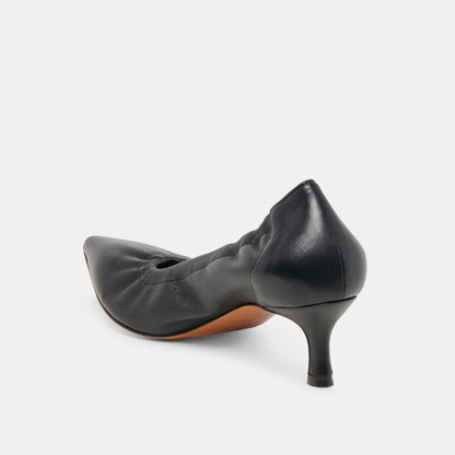 CELTIN HEELS BLACK LEATHER