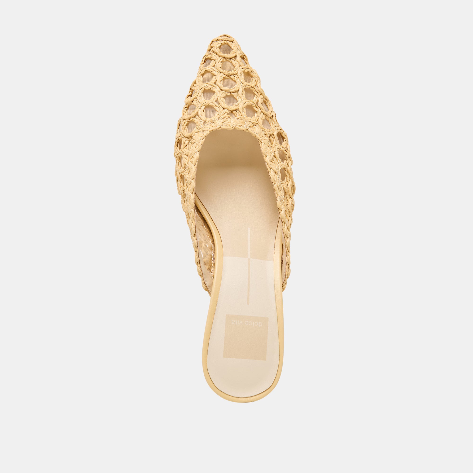 CLEO LOOP HEELS NATURAL RAFFIA