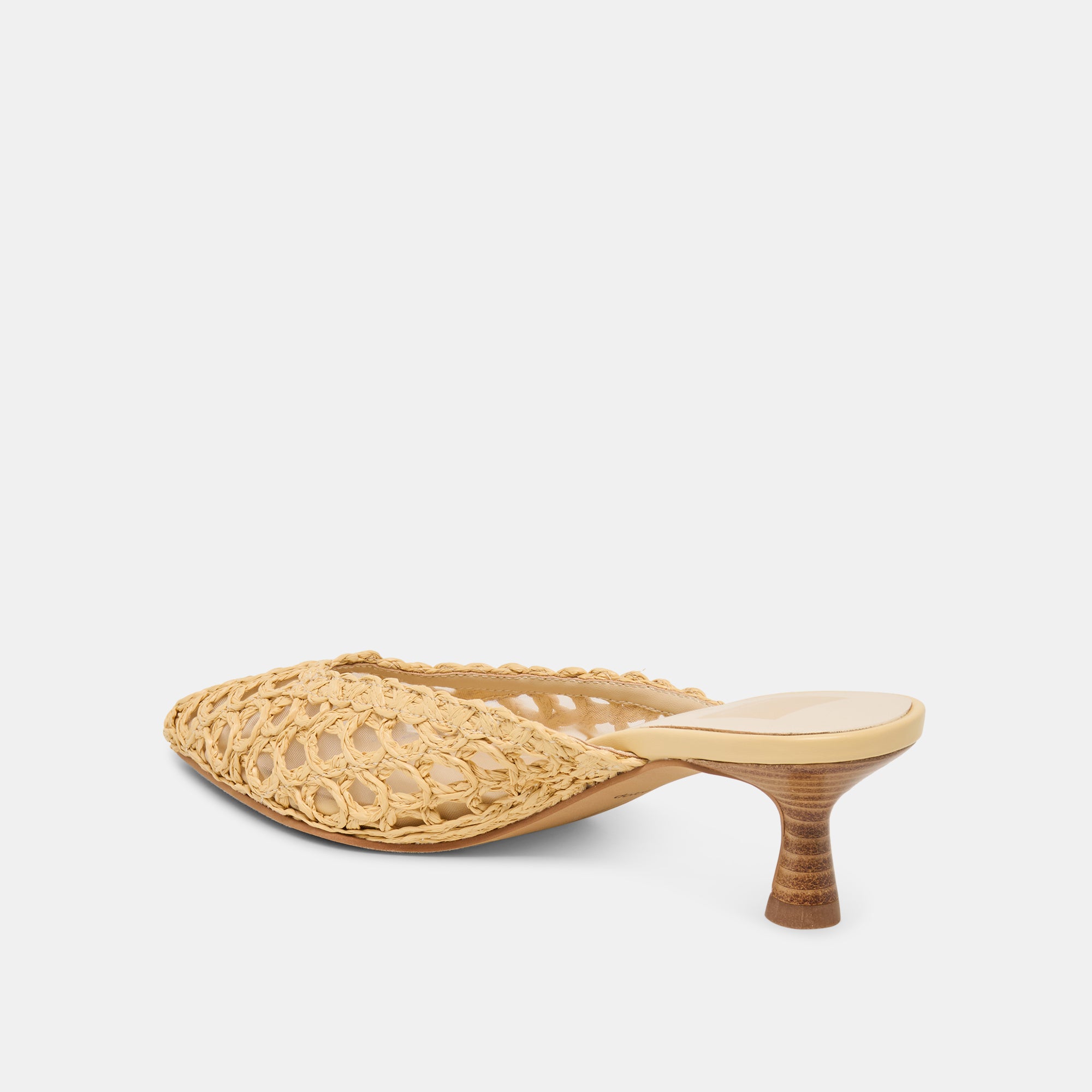 CLEO LOOP HEELS NATURAL RAFFIA