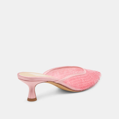 CLEO SEQUIN HEELS LIGHT PINK SEQUIN