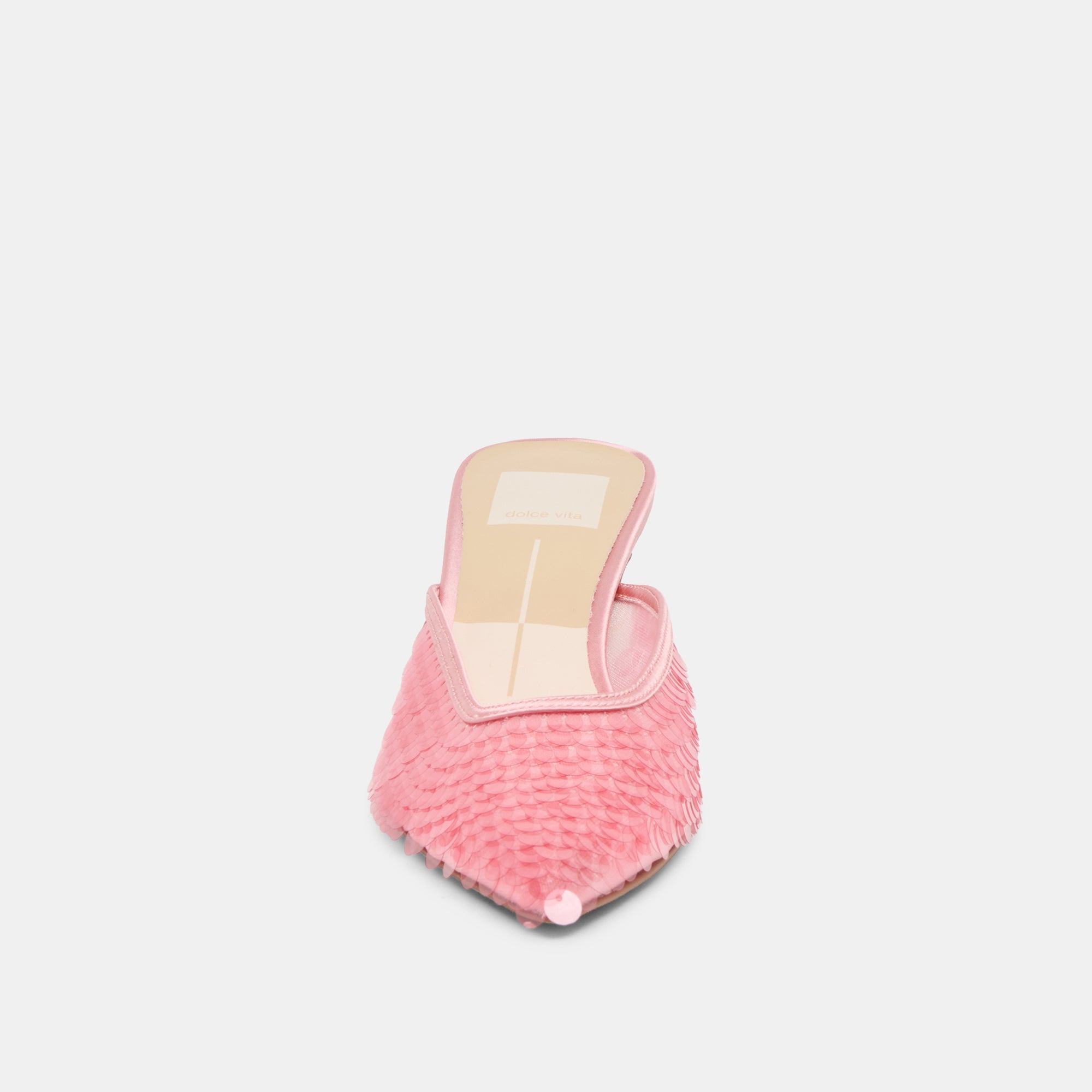 CLEO SEQUIN HEELS LIGHT PINK SEQUIN