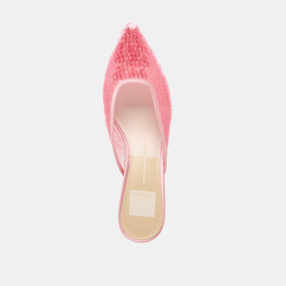 CLEO SEQUIN HEELS LIGHT PINK SEQUIN