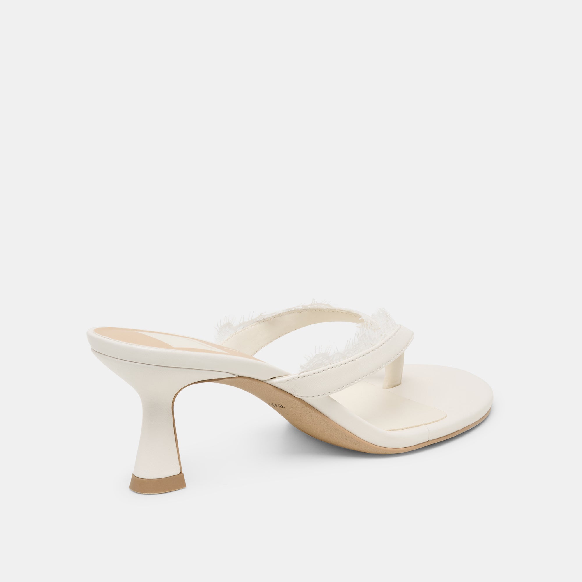 DAKSIE LACE HEELS TRUE WHITE LEATHER
