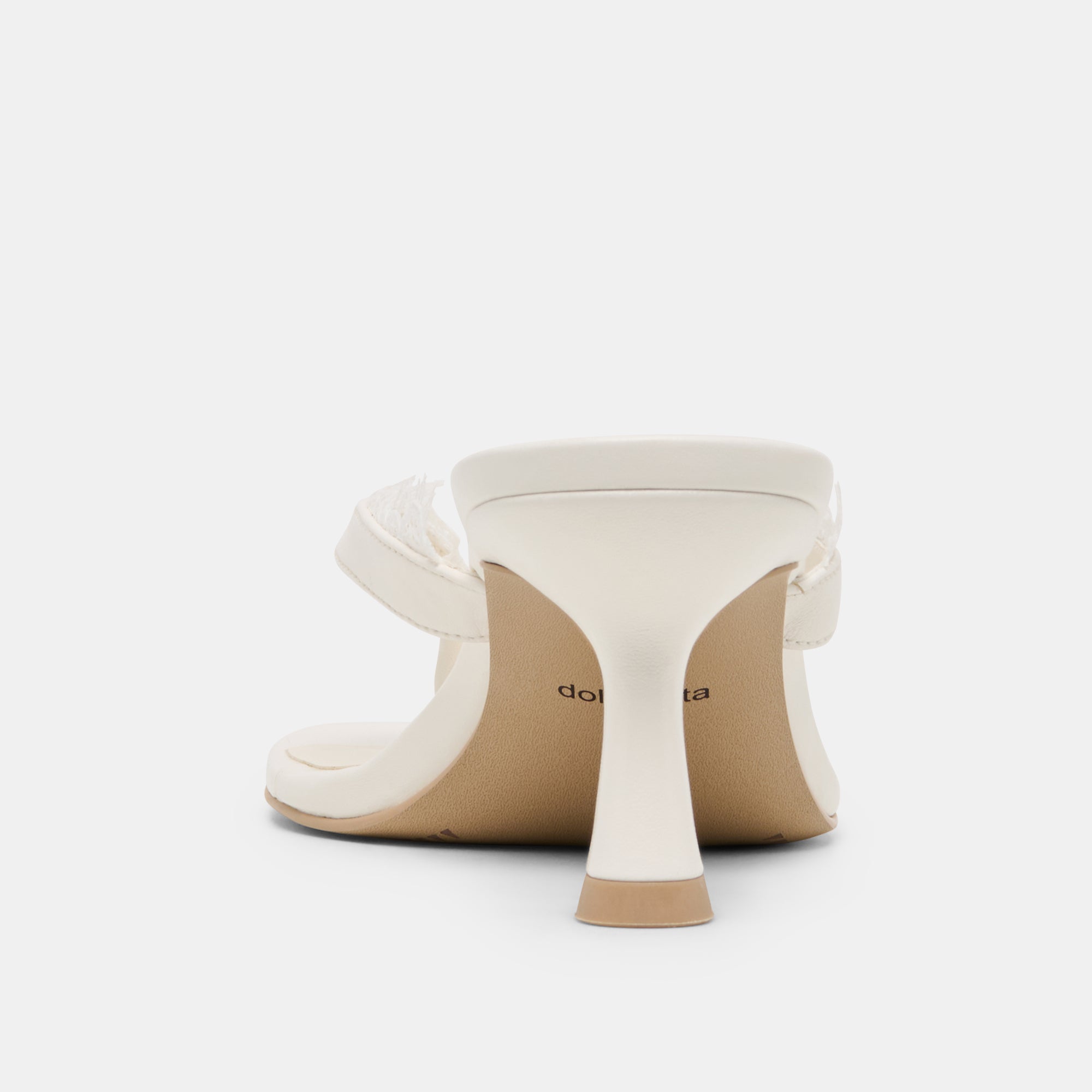 DAKSIE LACE HEELS TRUE WHITE LEATHER