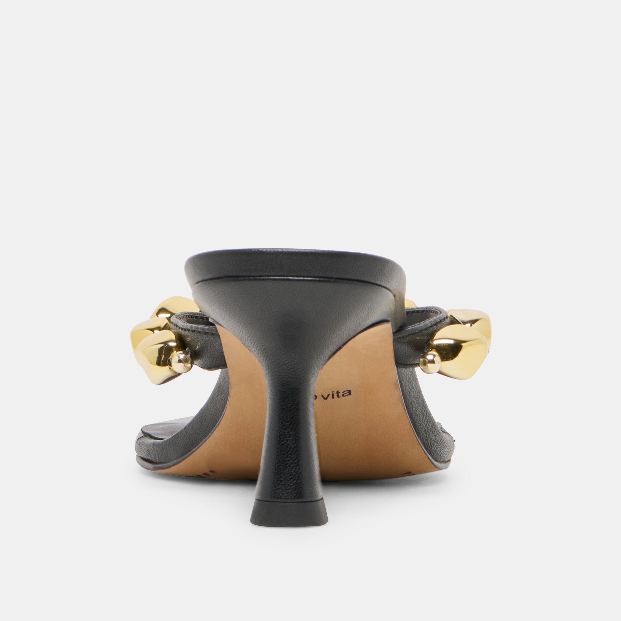 DAKSIE HEELS BLACK LEATHER