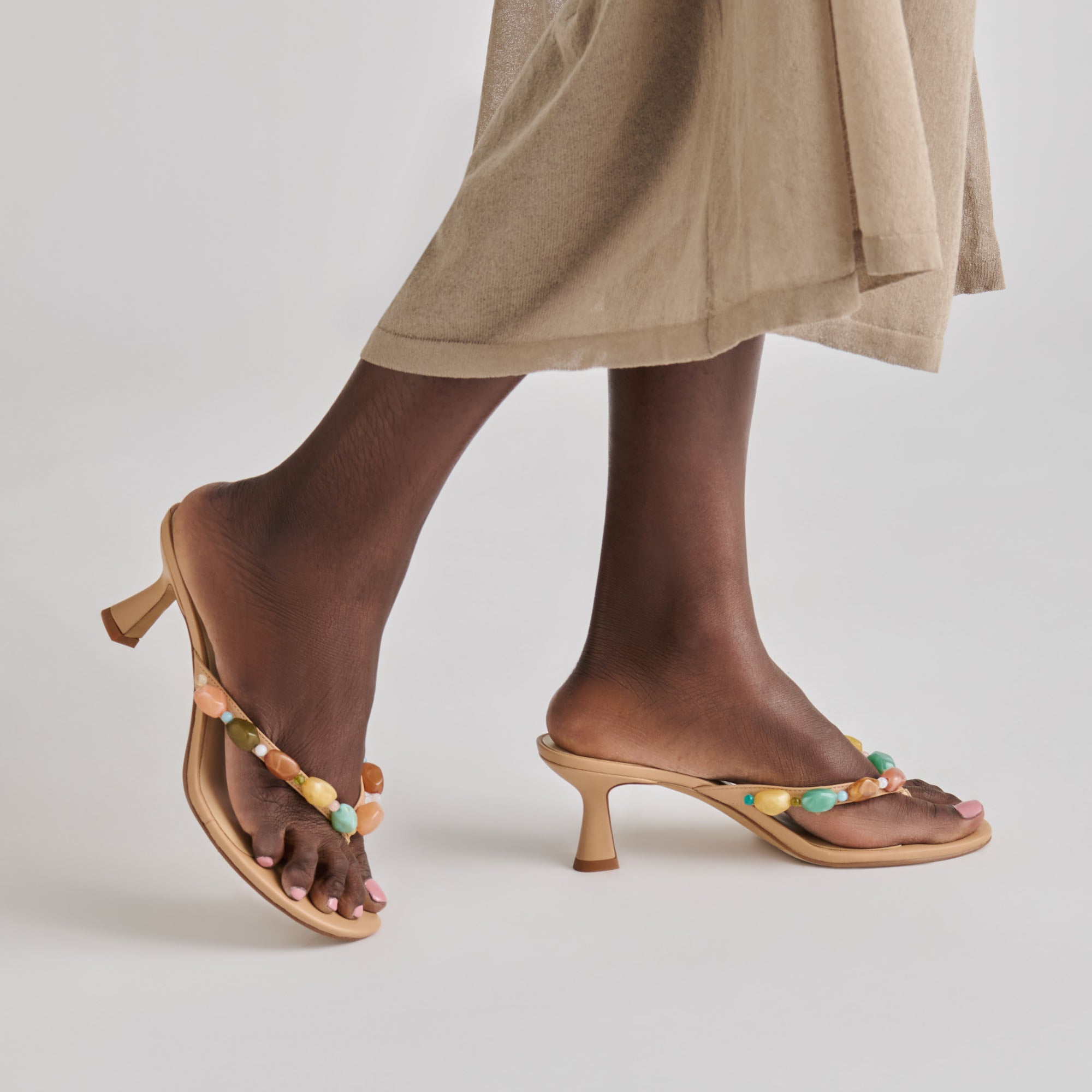 DAKSIE HEELS CAFE LEATHER