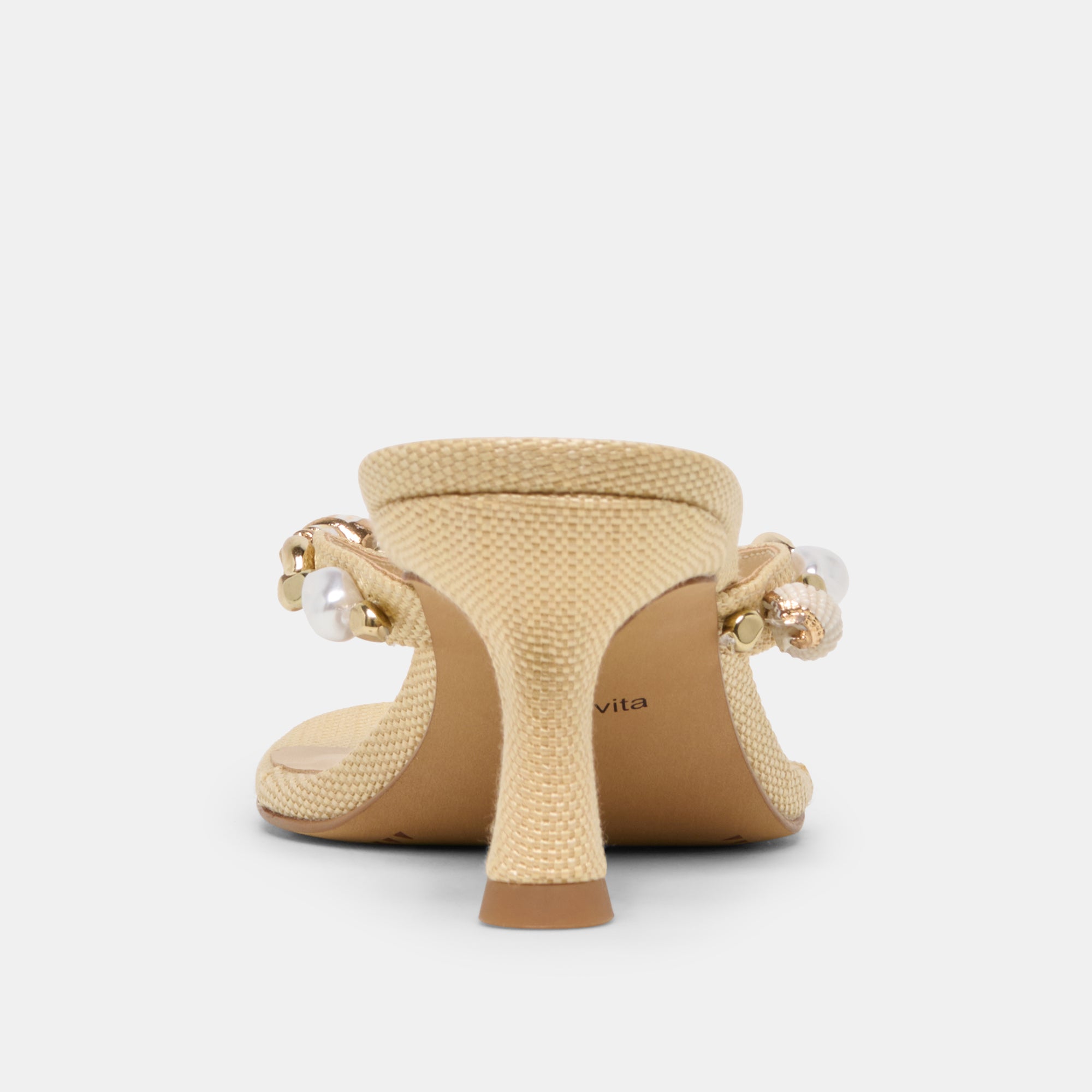 DAKSIE HEELS LT NATURAL RAFFIA