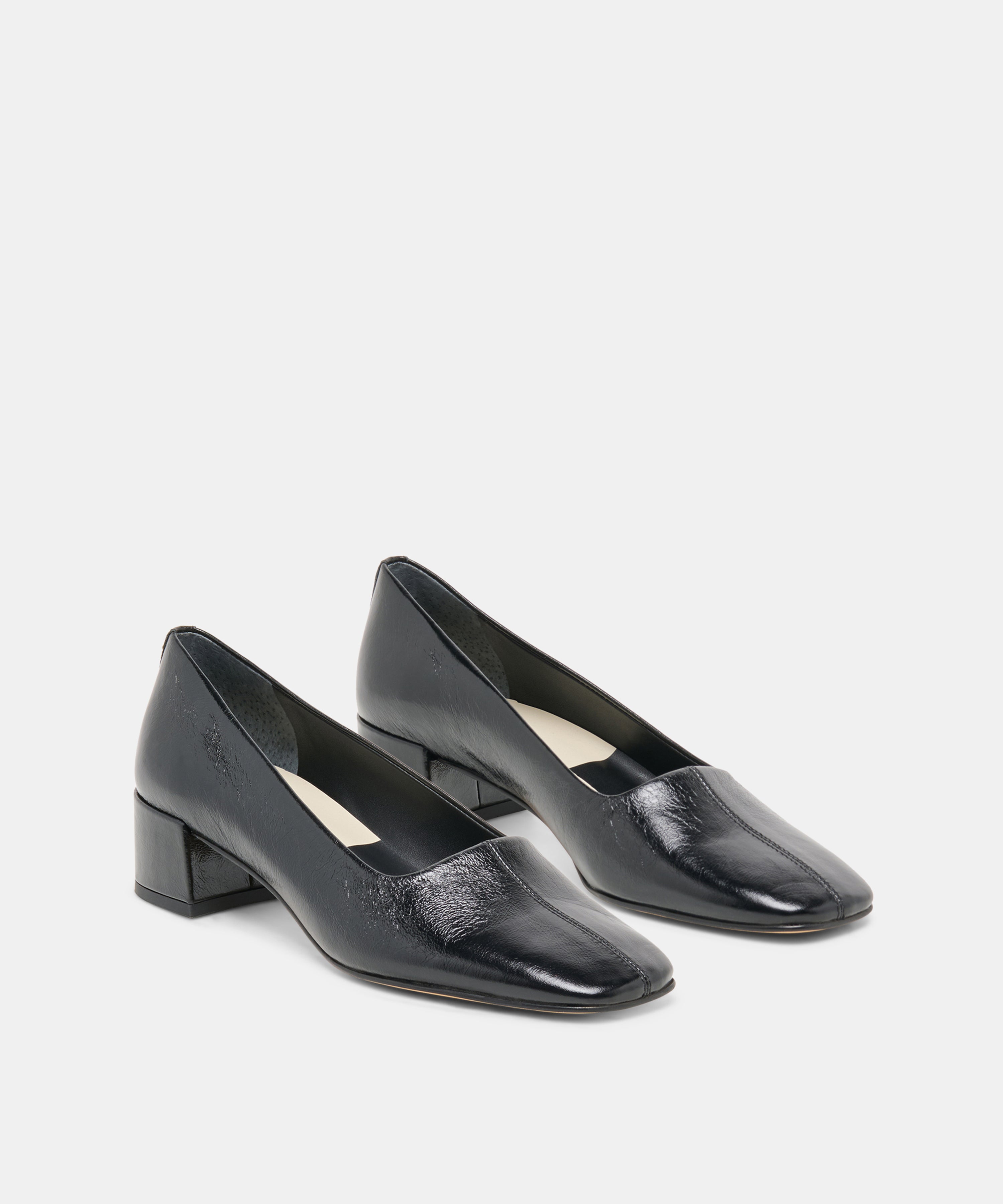 DALIA HEELS BLACK LEATHER - view 2