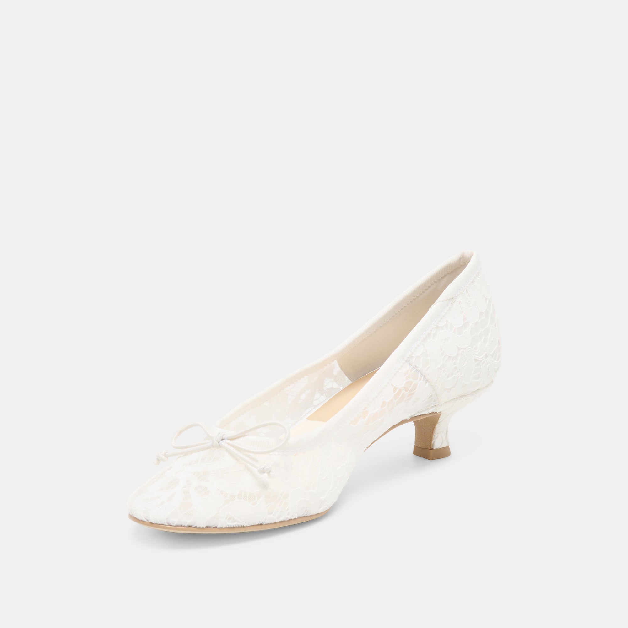 DAWSEN LACE HEELS TRUE WHITE LACE - view 4