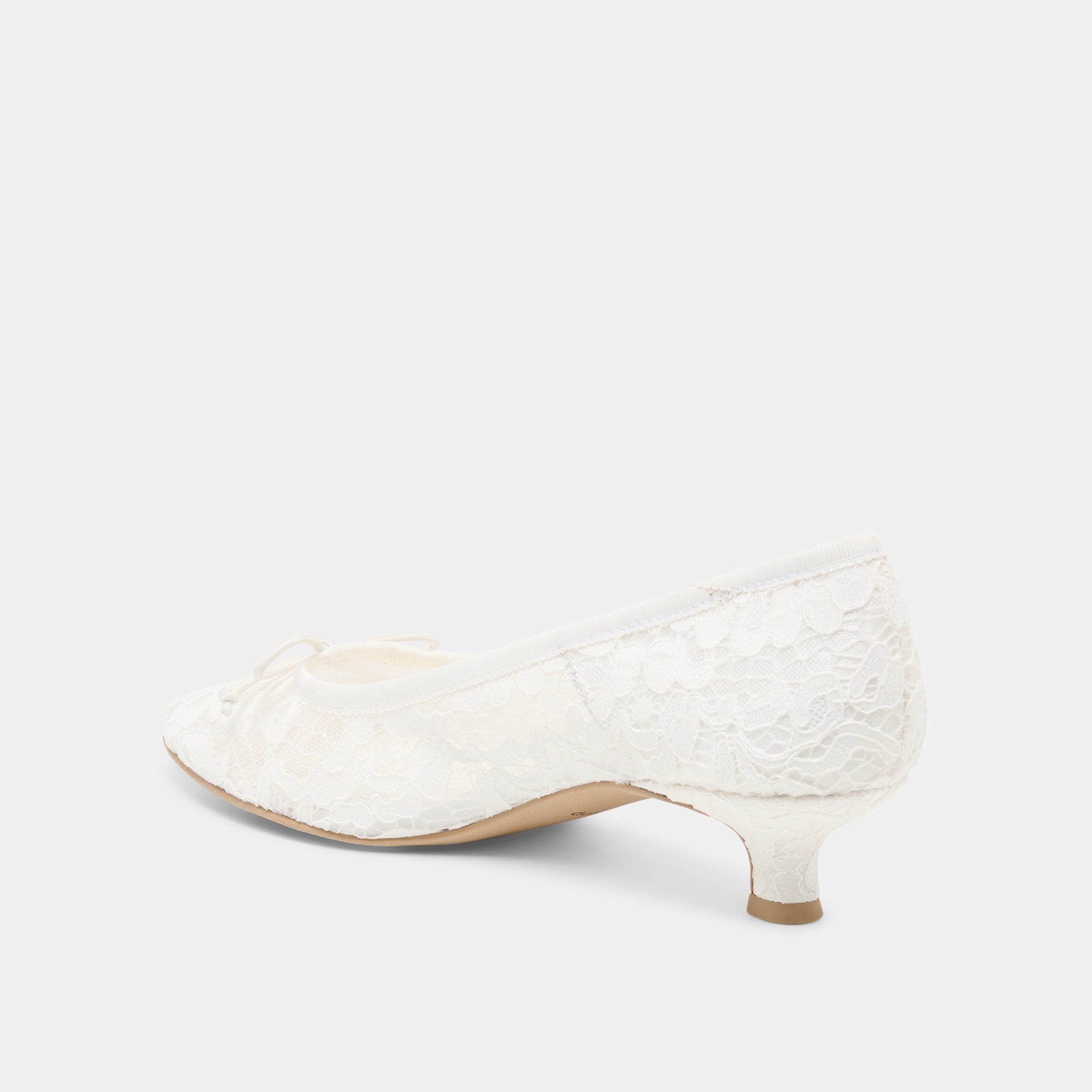 DAWSEN LACE HEELS TRUE WHITE LACE - view 5