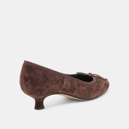 DAWSEN HEELS MAHOGANY SUEDE