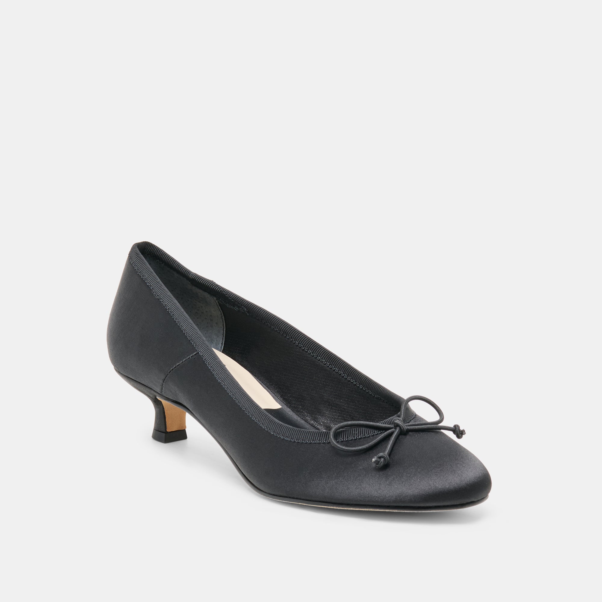 DAWSEN HEELS ONYX SATIN - view 2