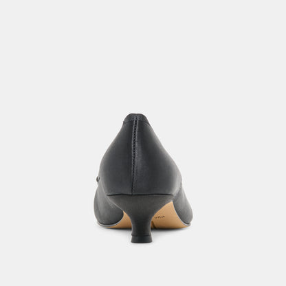 DAWSEN HEELS ONYX SATIN